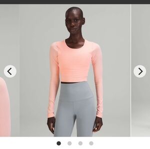 Lululemon Ebb to Street Long Sleeve Pink